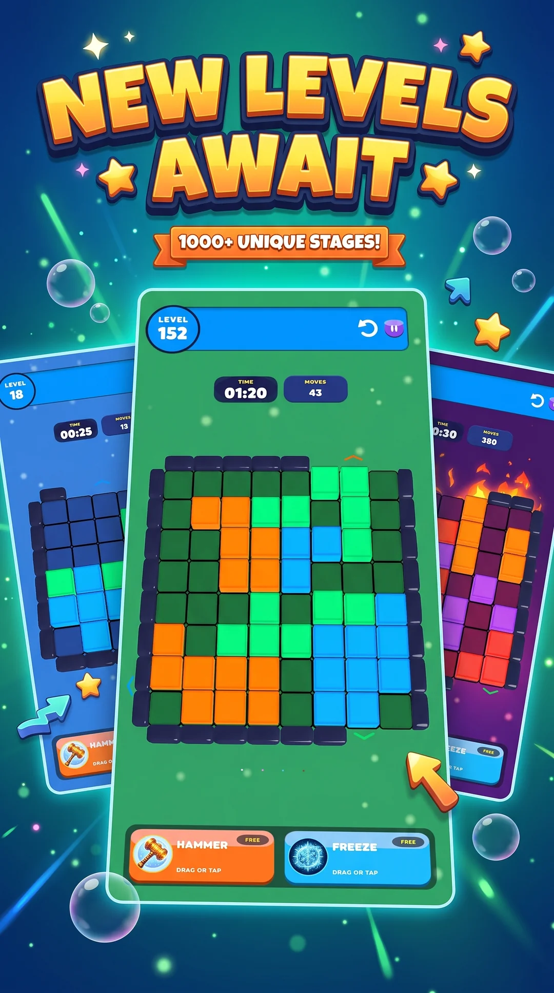 TileMove 3D Blok Kaydırma Deneyimi