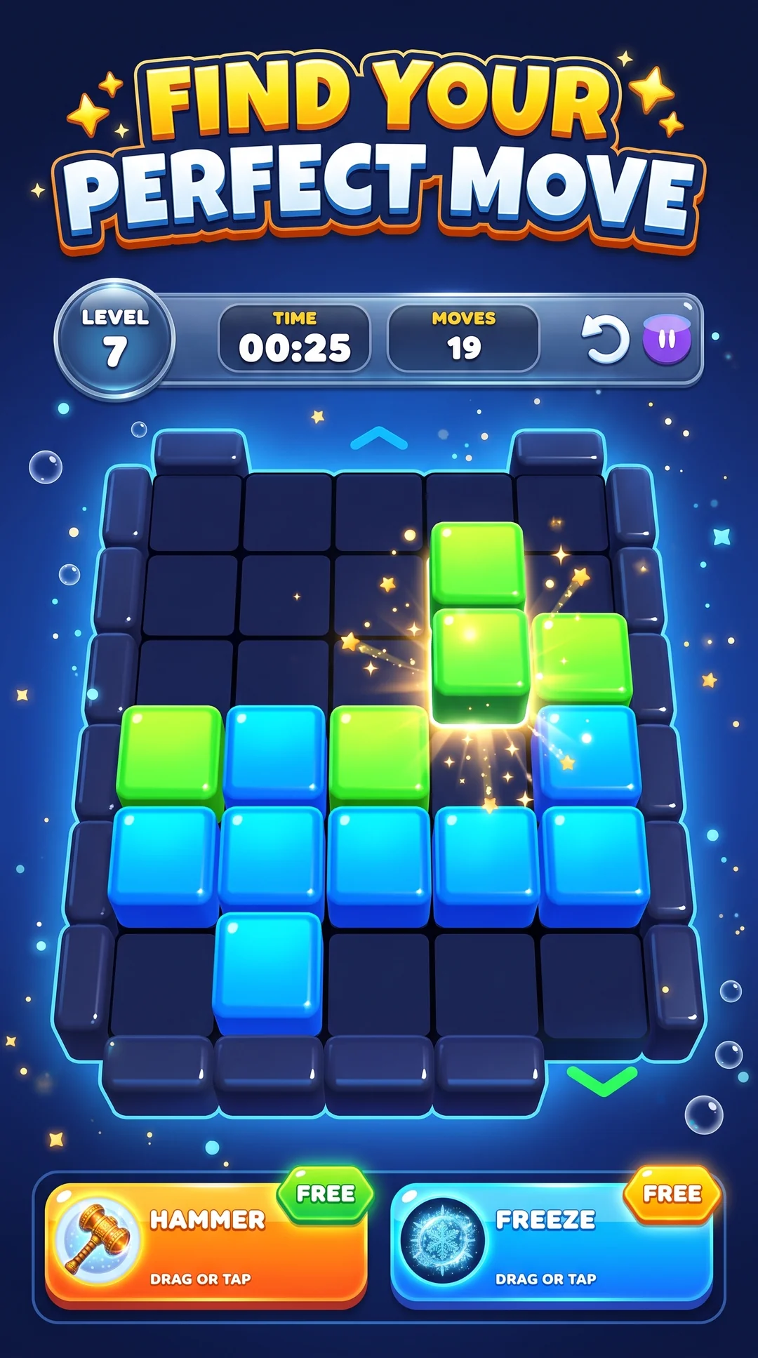 TileMove Özel Seviyeler ve Hedefler